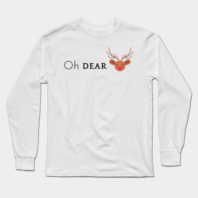 Oh Dear Long Sleeve T-Shirt by Honu Art Studio